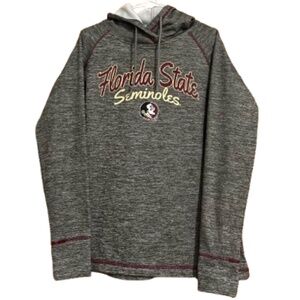 Colosseum Women’s Gray Multi “Florida State Seminoles” Pullover Hoodie Sz-L